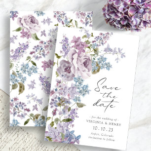 Elegant Lilac Save The Date