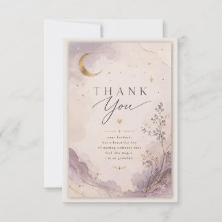 Elegant Lilac Thank You Card