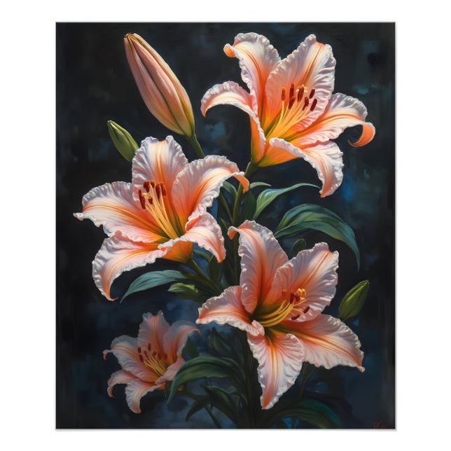 Elegant Lily Flower Art – Premium Prints & Unique  (Front)