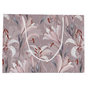 Elegant Lily Gift Bag – Floral Present Packaging