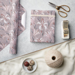 Elegant Lily Wrapping Paper – Floral Gift Wrap