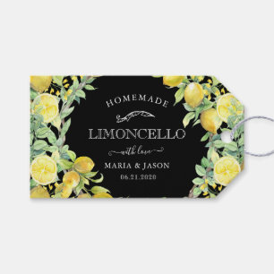 Elegant Limoncello Lemons Bouquet Gift Tags