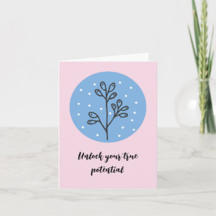 Elegant Line Drawing Floral Card Inspirational