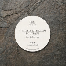 Elegant Linen Business Logo Website Marketing 