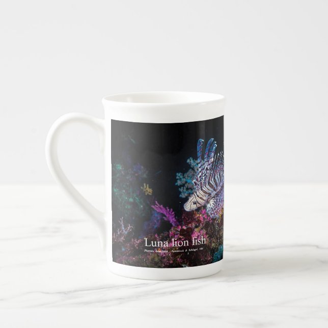 Elegant Lionfish Bone China Mug (Left)