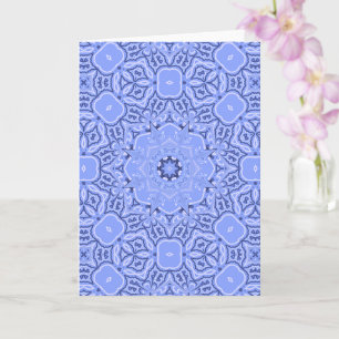 Elegant Liquid Geometric Mandala Art Card
