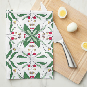 Elegant Lisbon portuguese mediterranean Tea Towel