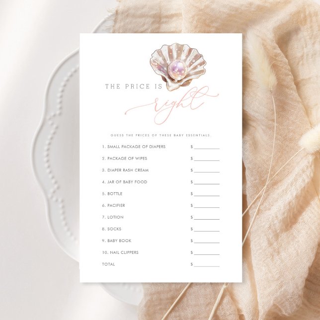 Elegant Little Pearl The Price Is Right Game Card (Creator Uploaded)