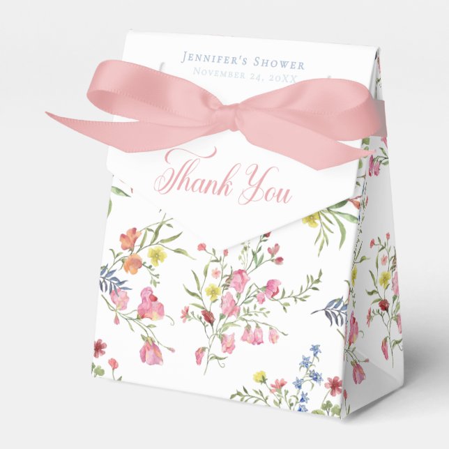 Elegant Little Princess Bear Royal Baby Shower Favour Box (Front Side)