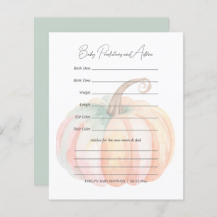 Elegant Little Pumpkin Baby Shower Guessing Game