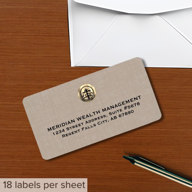 Elegant Logo Emblem Address Labels (Creator Uploaded)