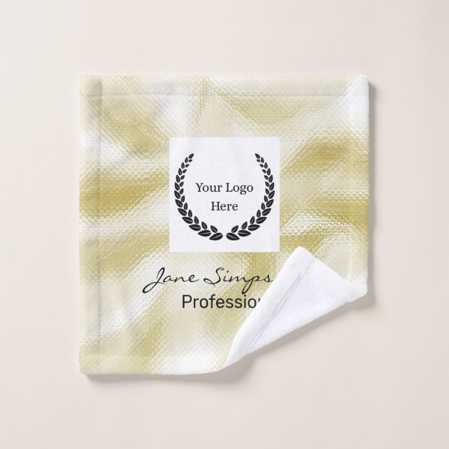 Elegant Logo Gold Texture Wash Cloth (Wash Cloth)