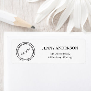  Elegant Logo Minimalist Return Address labels
