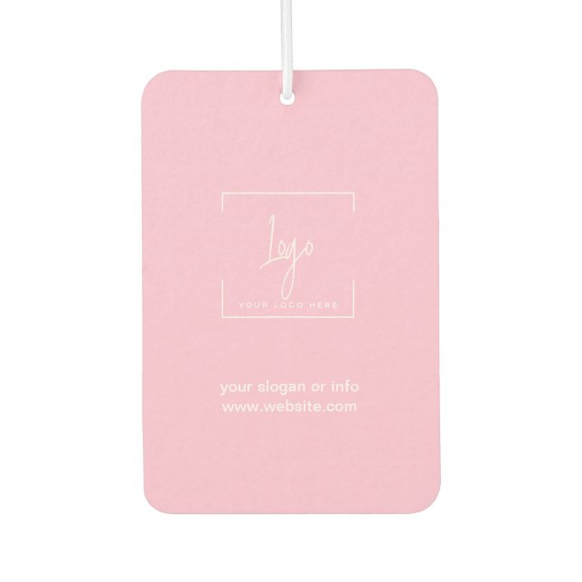 Elegant Logo Pink car Car Air Freshener (Front)