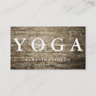 Elegant Logo Yoga Meditation Business Card
