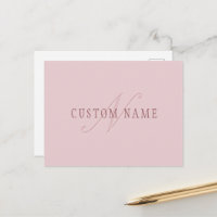 Elegant Looking Monogram | Rose Gold