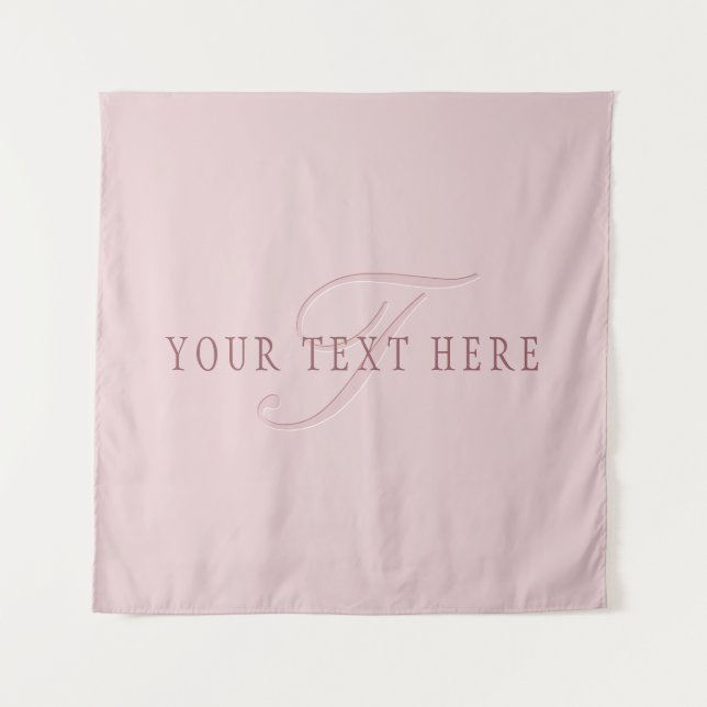 Elegant Looking Monogram | Rose Gold Tapestry (Front)