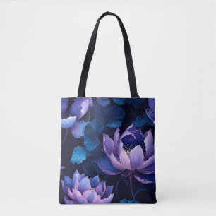 Elegant Lotus Bloom Tote Bag