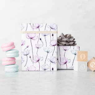 Elegant Lotus Bloom Wrapping Paper