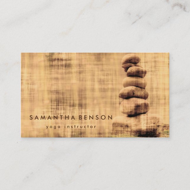 Elegant Lotus Flower Buddha Zen Logo Yoga Business Business Card (Front)