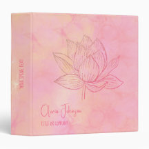 Elegant Lotus Flower Illustration - Personalised 