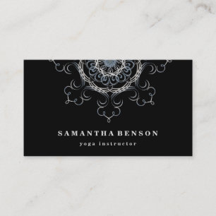 Elegant Lotus Flower Logo Yoga Business Card