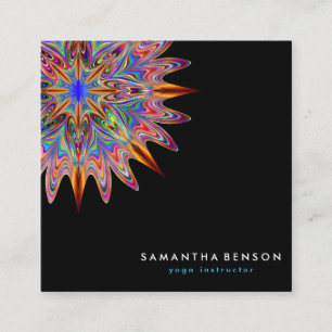 Elegant Lotus Flower Logo Yoga Business Card