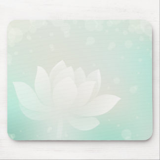 Elegant Lotus Flower Mouse Pad 