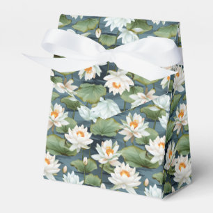 Elegant Lotus flower tiled pattern Large Favour Box