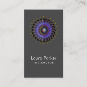 Elegant Lotus Logo Simple Floral Health Healing Business Card
