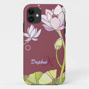 Elegant Lotus Monogram iPhone 11 Case