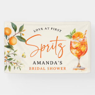 Elegant Love at First Spritz' Bridal Shower Banner