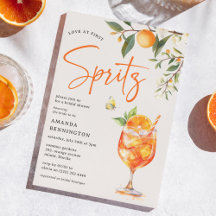 Elegant Love at First Spritz' Bridal Shower 
