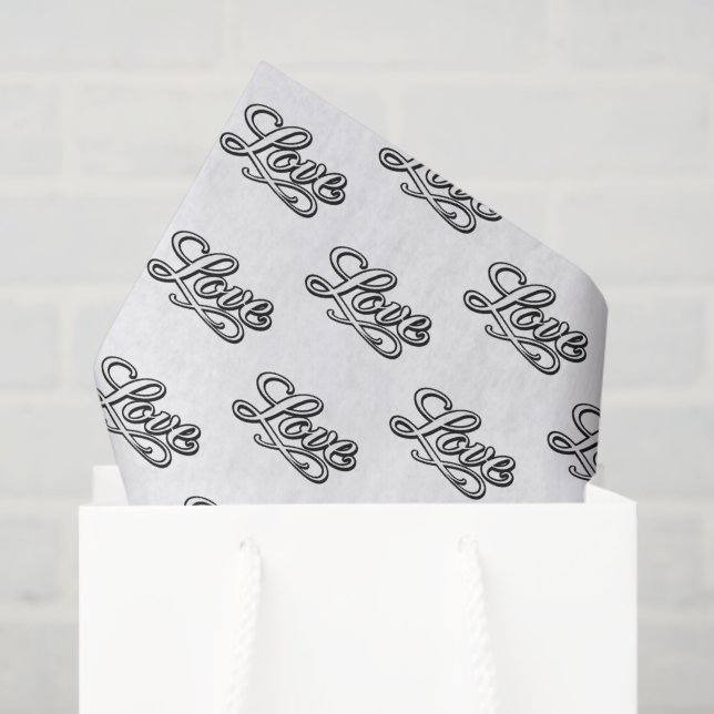 Elegant Love Decoupage Tissue Paper (Gift Bag)