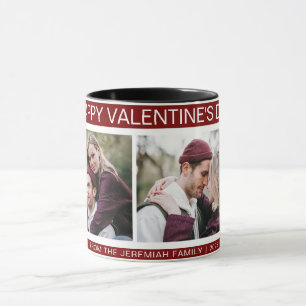 Elegant Love Happy Valentine's Day Family 2 Photo Mug