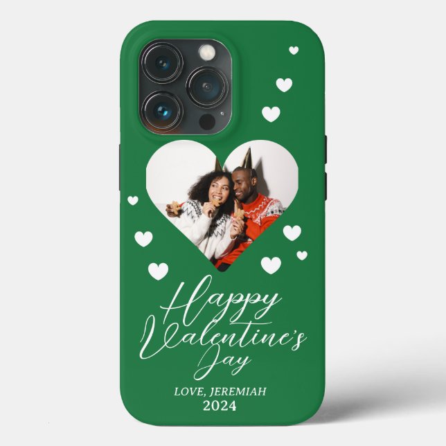 Elegant Love Happy Valentine's Day Family Photo Case-Mate iPhone Case (Back)