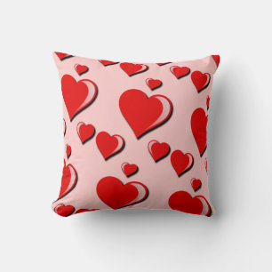 Elegant Love Hearts and valentine's day Cushion