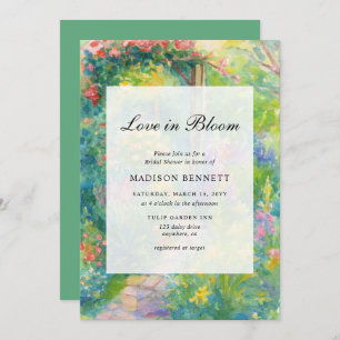 Elegant Love In Bloom Garden Bridal Shower Invitation