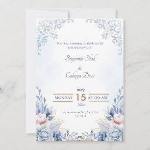 Elegant Love: Our Wedding Celebration Invitation
