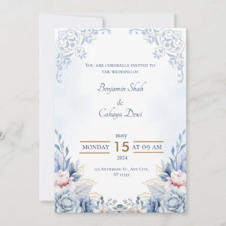 Elegant Love: Our Wedding Celebration Invitation