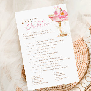 Elegant Love Quotes Bridal Shower Game