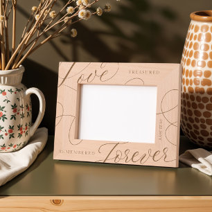 Elegant Love Treasured Remembered Forever Memorial Etched Frames