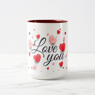 Elegant Love You For Valentine's Day Coffee Mug