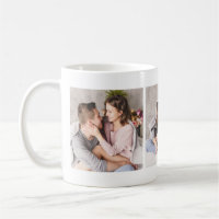 Elegant Loving Couple Photo Collage Mug