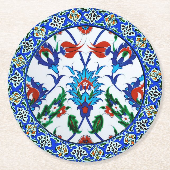 Elegant Luxurious Paper Coasters (Front)