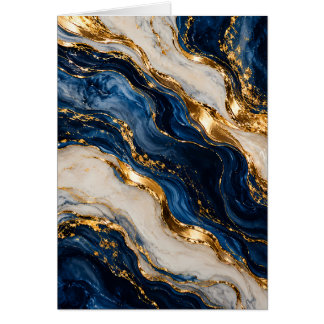 Elegant Luxury Blue and Gold Marble Table Sign