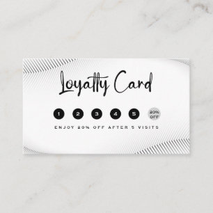 Elegant Luxury Boutique White Gold Loyalty Card