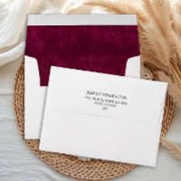 Elegant Luxury Burgundy Berry Velvet