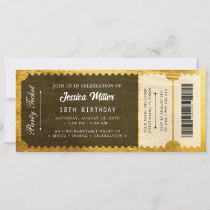 Elegant Luxury Event Ticket Invitation