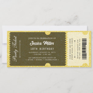 Elegant Luxury Event Ticket Invitation